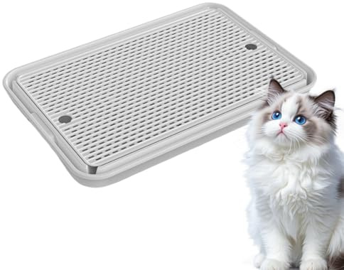 Katzentoilette Treppe | Selbstreinigende Katzentoilette Treppe - Anti-Rutsch-Siebstufe für Wohnzimmer, Ecke, Balkon, Außenwohnung, Senioren, Kätzchen