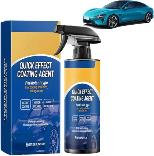 Advanced Car Quick-Acting Coating Agent Spray, 2025 New 3 in 1 High Protection Quick Effect Waterless Wash Coating, Restore Shine & Long-Lasting Protection, Quick Effect Coating Agent (1PCS)