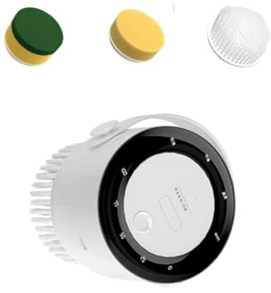 Rechargeable Electric Dishwasher Brush With Interchangeable Head Ergonomic Grip Kitchen Bathroom Cleaning Use Electric Dish Brush