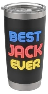 Best Jack Ever - Lustiger Jack Name Jack Doppelwandiger Edelstahl-Thermobecher