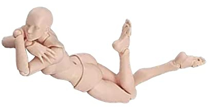 ZJchao Gliederpuppe Zum Zeichnen Anpassbarer Actionfiguren-Körper – Bewegliche Zeichenpuppe für Künstler, PVC-Figurenmodell, Ideal für Skizzenübungen, Desktop-Dekoration und (Nackt #12)