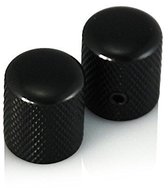 VANSON 2 x Black Small Narrow Screw Knobs for Guitar or Amplifier Amp VS001 (Black)