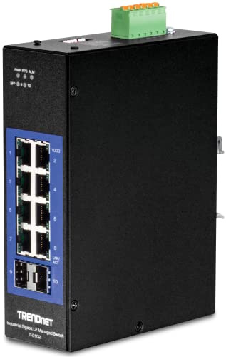 TRENDNET 10-Port Industrial Gigabit L2 Managed DIN-Rail Switch