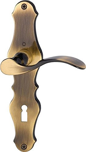 Langschildgarnitur Weimar M112SLN/2007, Bad, 78 mm, Messing, DIN L/R