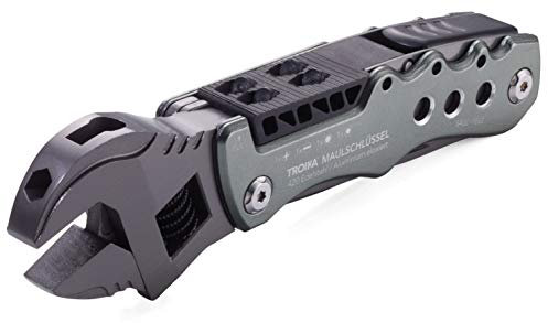 Troika Unisex – Erwachsene Design Werkstatt Multi-Tool, schwarz, 152 x 40 x 20 mm