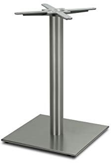Dublino Tischgestell Tischbein Edelstahl | Premium | PD7089inox | INOX | Esstisch | Höhe 72 cm | 21 kg | Bodenplatte 45x45 cm | max. Tischplattengröße 90x90 / Ø 110 cm