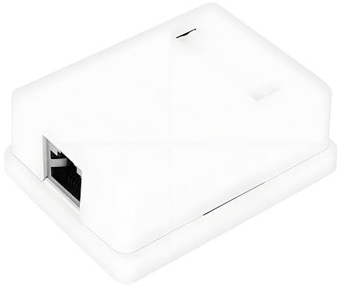 2Pcs CAT6 Mount Box RJ45 8P8C Network Socket Single Port Desktop Information Network Junction Boxes