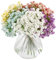 VINFUTUR 6 Mazzi Gypsophila Artificiale Gypsophila Finti Fiori Artificiali per Cimitero Bouquet DIY Matrimoni Decorazioni di Festa Casa Nozze