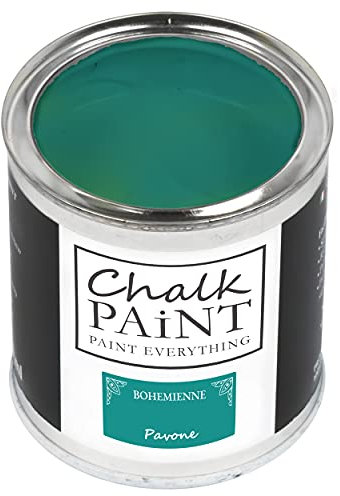 Chalk Paint Everything® Pavone (Peacock Blue) – 750 ml Water-Based Chalk Paint for Shabby Chic Furniture, Décor, and Upcycling Projects – Non-Toxic, Easy to Apply