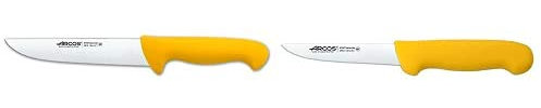 Arcos Serie 2900, Cuchillo Carnicero, Hoja De Acero Inoxidable Nitrum De 180 Mm + Serie 2900, Cuchillo Deshuesador, Hoja De Acero Inoxidable Nitrum De 130 Mm