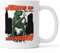 Jurassic Times Call for Jurassic Measures Funny T-Rex Tasse à café en céramique Blanc