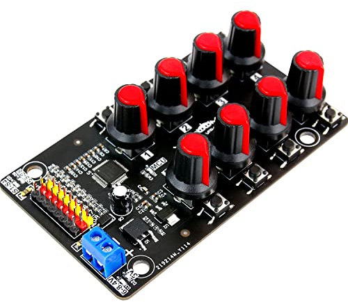Yahboom RC Servo Tester 8 Kanäle Servomotoren Controller Zentrierwerkzeug mit Überstromschutz, 2 Steuermodi Unterstützung Manuelle Anpassung Kurier Rücklauf Überstromtest (Servo Tester 8 Chan)