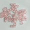Doppelkegel/Bicone 6 mm 80 Stück - Perlen Kristall Lose Perlen mit Loch 100er Set DIY Basteln mit Loch tschechische Facettiert Beads Schmuck Acryl auffädeln Nieten Steine - Rosegold, Hellrosegold