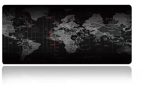 Mr.Gadget's Solutions World Map Speed Gaming Mouse Pad Mouse Mat - 800 x 300 x 2mm - XL Mousepad - Table Mat Large Size - Improved Precision And Speed