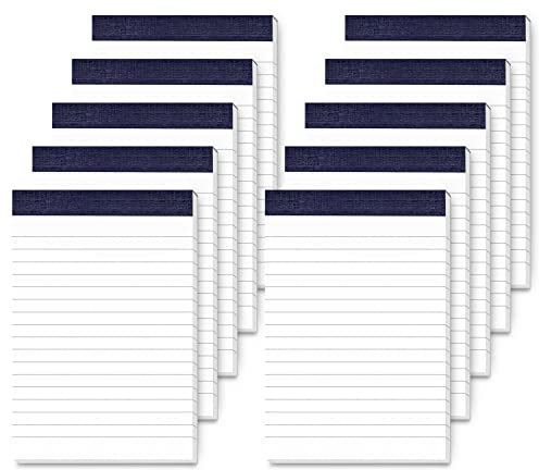 Aidunmis Mini Notizblock Kleiner Notizblöcke Nachfülleinlagen 10 Stück 4 * 6 Zoll Blau