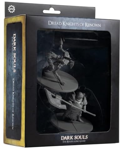 Steamforged Games Dark Souls The Role Playing Game: Dread Knights of Renown Miniatures & Statistikkarten
