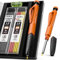 Nicpro Tischler Bleistifte Set, 1 Solide Zimmermannsbleistifte mit 13 Ersatzminen, Abnehmbaren Fingergriffe, Tieflochmarker Bleistift mit Eingebauter Spitzer für Holzbearbeitung, Baustelle mit Etui