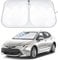 Ventdest Parasol Coche Delantero, Parasol Luna de Coche para Protección Rayos UV, Parasol para Parabrisas de Coche, Protector Solar para Coche/SUV/Camionetas (137 x 70 cm)