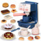 Veluoess Kids Coffee Maker Playset, Realistic Light and Sound, Play Kitchen Accessories with Dessert, Doughnuts, Coffee Cups, Pretend Play Toy Gifts for Girls Boys Ages 3+