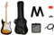 Squier by Fender Sonic Stratocaster Electric Guitar Pack, Maple Fingerboard in 2 Colour Sunburst, Gig Bag, Squier Frontman 10W Guitar Amp, Picks, Strap, Cable, Comes with Free Virtual Lessons