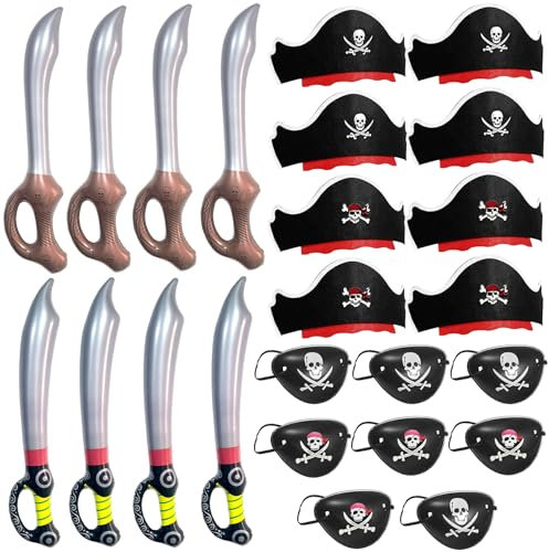 LTHOENG Pirates Kindergeburtstag,Piraten Spielzeug Deko Kindergeburtstag,Piraten Geburtstag Party Mitgebsel,Geschenkboxen für Mädchen Jungen,Halloween Adventskalender Kindergeburtstag Deko.