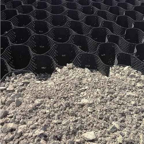 kiesgitter kiesmatten kieswaben Kiesgitter-Waben-Geogitter zur Stabilisierung von Kies, Geozellengitter, verstärken den Untergrund/die Straßenbasis für Wohnmobilstellplatz, Terrasse, Hanglage ( Size :