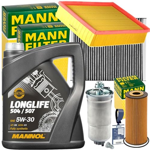 Inspektionspaket + MANOL 5W30 1.9 TDI SDI für Golf 4 Bora 1J A3 8L Octavia