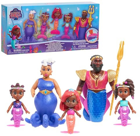 Just Play Collection de Figurines royales Ariel de Disney Junior, de 11,4 cm de Haut, Jouets pour Enfants de 3 Ans et Plus