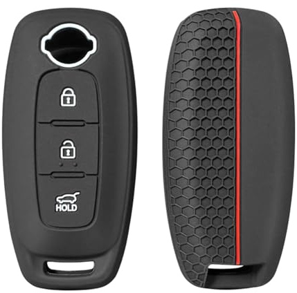 OTMIK Silikon Auto Schlüssel Abdeckung passend für Nissan X-Trail t33 Kicks Qashqai J12 Juke Teana Altima Ariya 3 Knöpfe Schlüsselhülle Zubehör