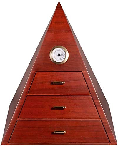Humidor Zigarrenschachtel Pyramide Weltabdecku3 Schichten Zigarar Humidor Spanien Zedern Zigarre Kiste Kreative Zigarettenkoffer Zigarrenschachtel