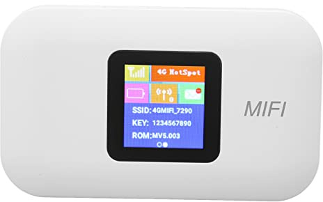 Portable WiFi Hotspot sim Card Portable Router for Travel with 3000mAh Battery and 10 Device Connection Support