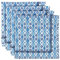 Arquiel Servietten Kariert Blau 4er-Set, Stoffservietten 100% Baumwolle Weiches Hochwertige Wiederverwendbare Esstisch Servietten Perfekt für Hochzeiten Küche Haushalt Party(45×45cm)
