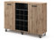 Vicco Kommode Amber, Regal mit Türen, Braun, 133.6 x 100 cm mit 2 Türen