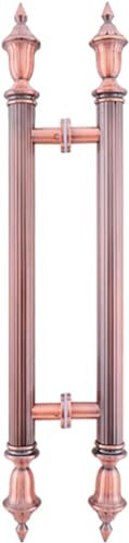 YHDMBBSHNB Poignée De Porte Coulissante, For porte intérieure/extérieure, bouton de porte en forme de H de style européen avec vis, for portes en verre/douche/bois(Pink,60cm/24inch)