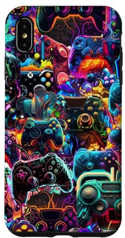 iPhone XS Max Gamer Aesthetic Graphic Gaming Video Games Boys Teens Summer Case