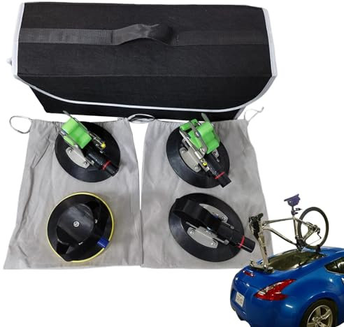 Portaequipajes para coche - Portaequipajes Elevate Assist | Portabicicletas para portaequipajes de techo para coche | Portabicicletas de ventosa multifuncional de liberación rápida para