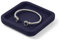 Papten Small Jewellery Display Flat Tray Microfiber Stackable Jewellery Tray Organiser for Drawers, Dressers Exhibitions (XS,Blue)
