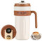Afenau 650ml Kaffeebecher Thermo Mit Henkel und Deckel - Tragbarer Smart Becher Mit Temperaturanzeige für Outdoor, Büro, Reisen