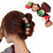SIVZUMO 1 Pinces à noel Velours Cheveux à Double Dents, Pince Crabe noel, Hair Claw Clip avec, Velours Noël Pince Cheveux Femme, Noël Pince Cheveux