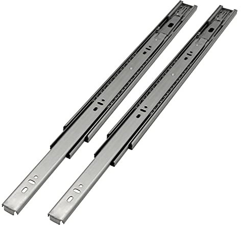 Hebitod Schubladenschienen 1 Paar Vollauszüge mit Selbsteinzug Teleskopschiene Länge 350 mm Höhe 45 mm Schubladenauszüge Tragkraft 35 kg/Paar Schubladenauszug