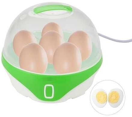 XUEZHEN Egg Boiler,Egg Poacher Electric Rapid Egg Cooker Auto Power Off Egg Steamer Hard Boiled Poached Scrambled Eggs Boiler Maker 6 Eggs Capacity Poacher