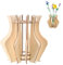 Wjelet Vaso per fiori Lego, in legno, per rose Lego, vaso di fiori in legno, per bouquet, vasi in legno per Lego Rose girasole (33 fori)