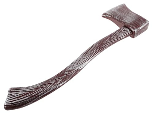 HORIALENCE Halloween Piratenaxt Requisite Aus Robustem Kunststoff Zweifarbig Lackiert Cosplay Kostümzubehör Für Kinder Frauen Und Männer Bühnen Und Partyspielzeug