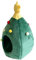 Arbre de Noël pour petits chiens et chats en peluche chaude avec coussin amovible pour se reposer et dormir