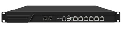 1U Firewall Appliance 10GbE, PFSense, OPNsense, VPN, 3th Gen Core I7 3520M, RJ16, 6 x 2.5GbE I226-V, 2 x SFP+ 82599ES 10GbE, 4G RAM, 64G SSD