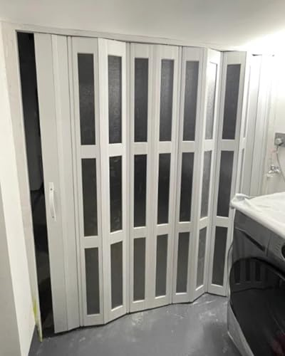 Porte coulissante pliable en accordéon en PVC pour grenier, grange d'appartement, porte moustiquaire en accordéon