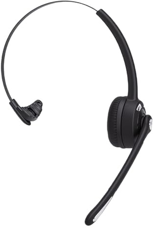 Cuifati Cuffie Telefoniche Wireless, Cuffie Bluetooth 5.0 Over-ear, per Call Center con Microfono a Cancellazione di Rumore per Call Center in Ufficio