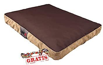 HobbyDog MATRATZE MATFZB7 + Spieltau gratis Hundebett Hundematratze Hundekissen Hundematte Schlafplatz (3 Verschiedene Größen) (XL (110 x 90 cm))