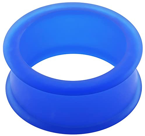 Monster Piercing 30MM Bleu Silicone Double ?Vas?e Tunnel Oreille Plug Piercing
