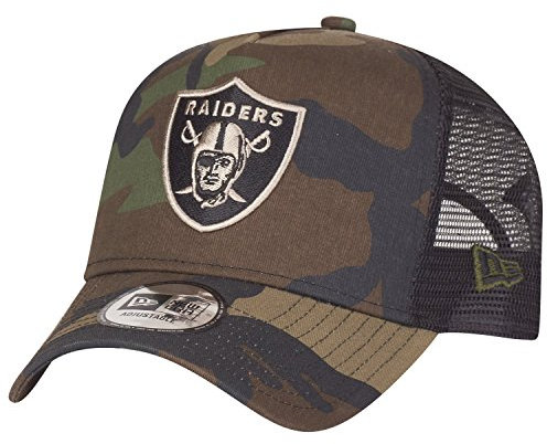 New Era Adjustable Trucker Cap - Las Vegas Raiders Wood camo